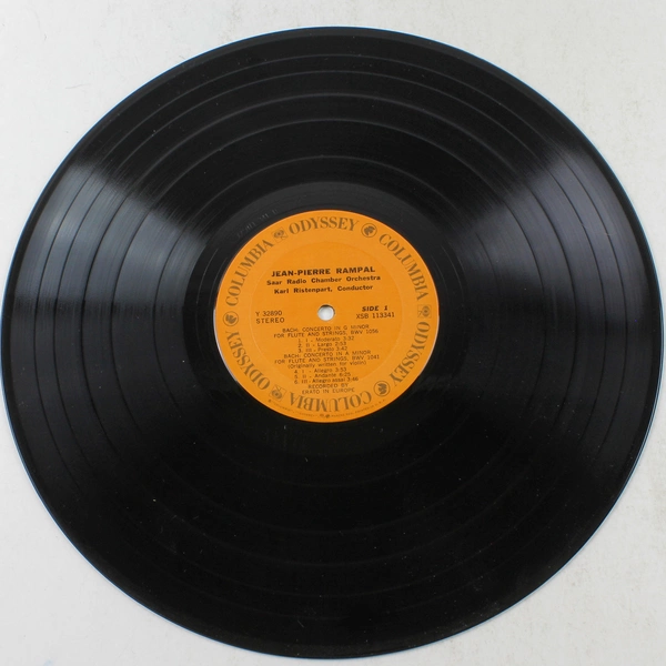 Jean-Pierre Rampal Bach Flute Concertos G & A Minor Vinyl LP - Good Condition