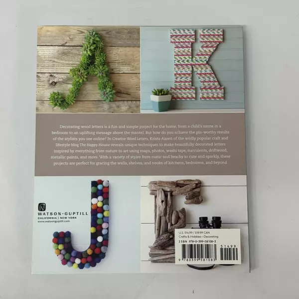 Creative Wood Letters: 35 Simple Craft Projects by Krista Aasen 2018 Paperback