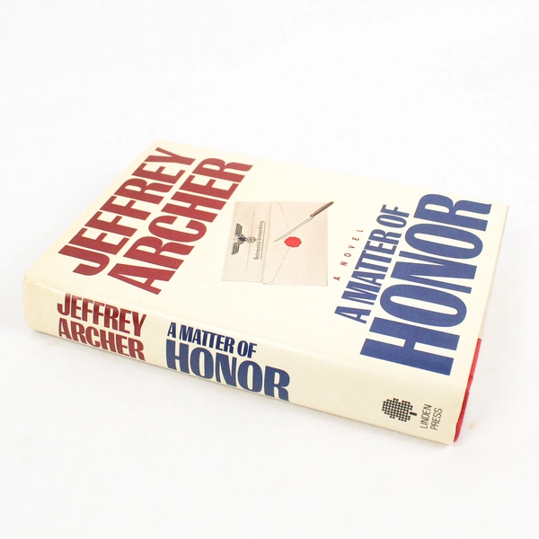 A Matter of Honor by Jeffrey Archer 1986 Hardcover Novel Fiction Book