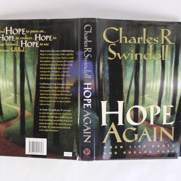 Hope Again by Charles R. Swindoll 1996 Christian Inspirational Religion Book