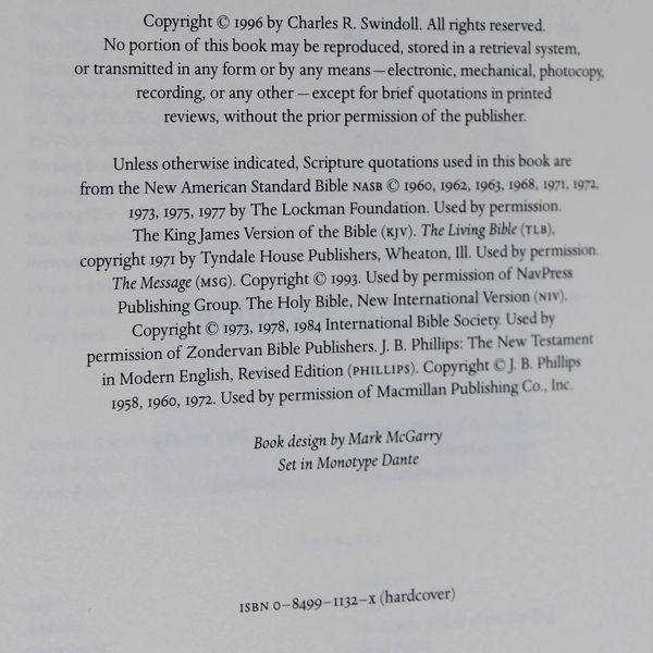 Hope Again by Charles R. Swindoll 1996 Christian Inspirational Religion Book