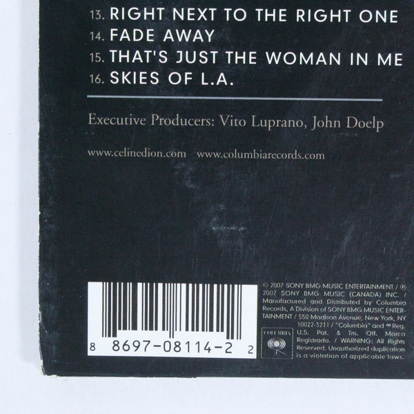 Celine Dion Taking Chances CD 2007 Sony BMG Pre-Owned Good Condition