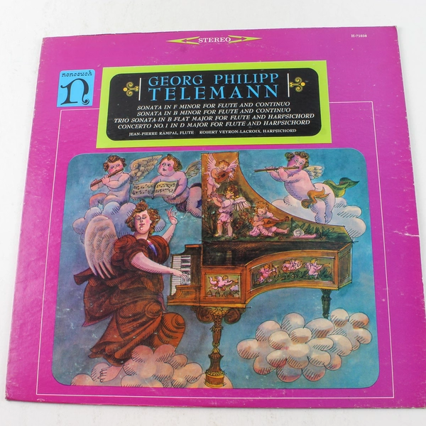 Georg Philipp Telemann Sonata Vinyl LP - Flute & Harpsichord, Untested