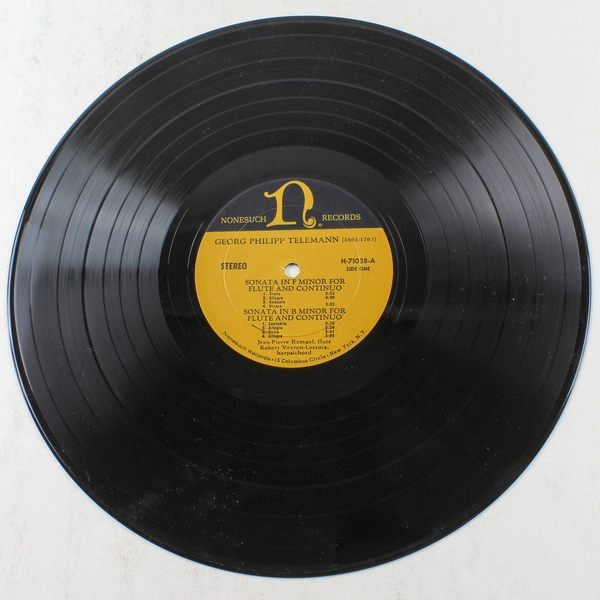 Georg Philipp Telemann Sonata Vinyl LP - Flute & Harpsichord, Untested