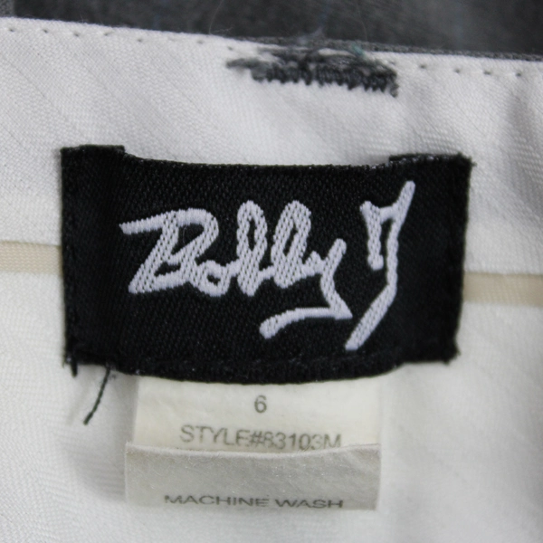 Bobby J Gray With Blue Pinstripe Career Dress Pants Women's Size 6