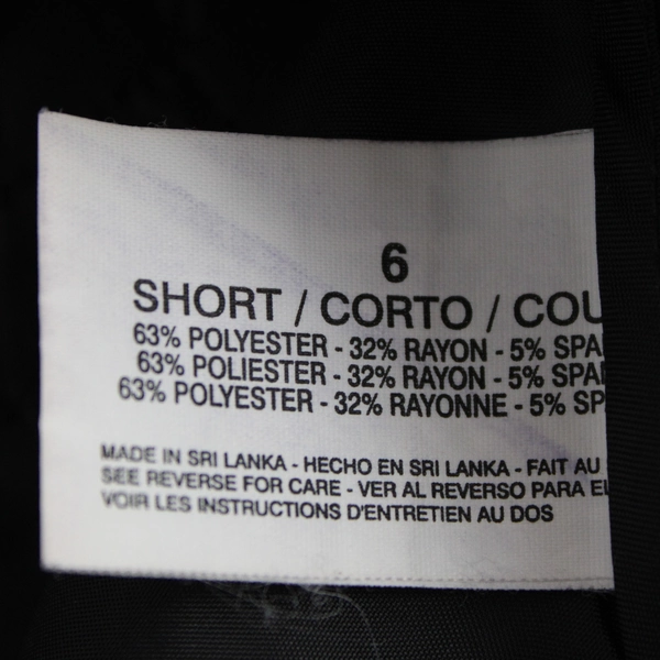 The Perfect Fit by Gloria Vanderbilt Black Dress Pants Women's Size 6 Slacks