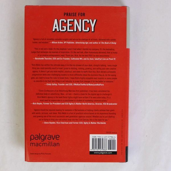 Agency by Rick Webb Nonfiction Book Starting a Creative Firm Digital Marketing