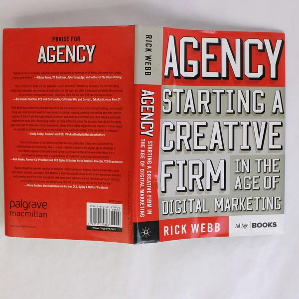 Agency by Rick Webb Nonfiction Book Starting a Creative Firm Digital Marketing
