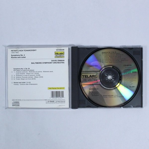 Tchaikovsky Symphony No. 4 & Romeo and Juliet CD - David Zinman, 1990