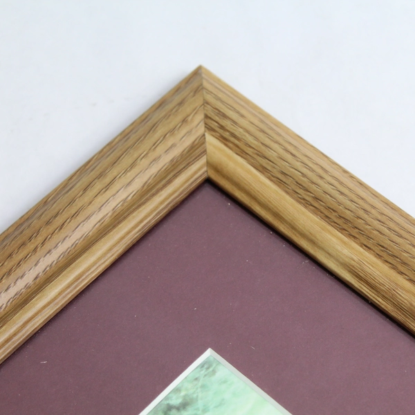 Unbranded Woodgrain 12x10 in Photo Frame with Cow Photo Placeholder 5x7 in