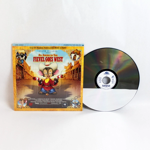 Vintage An American Tail Fievel Goes West Laserdisc 1992 MCA Universal