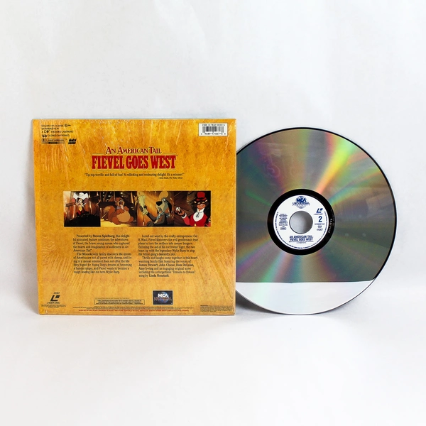 Vintage An American Tail Fievel Goes West Laserdisc 1992 MCA Universal