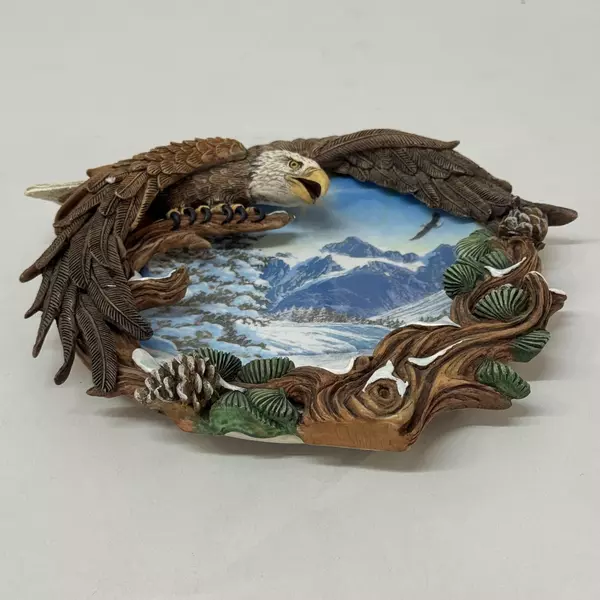 Vintage 1996 Hamilton Four Seasons of the Eagle Collection Plate Winter Solstice