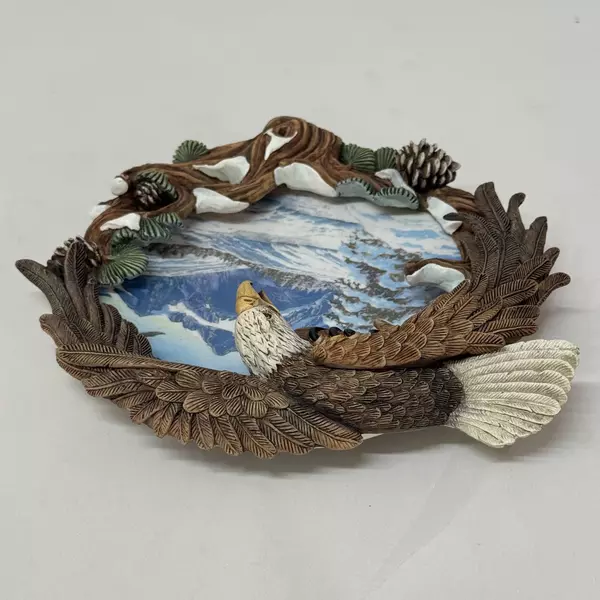 Vintage 1996 Hamilton Four Seasons of the Eagle Collection Plate Winter Solstice