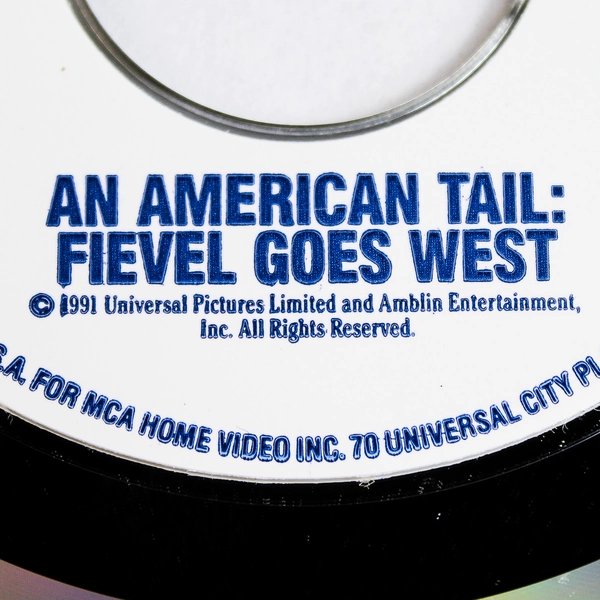 Vintage An American Tail Fievel Goes West Laserdisc 1992 MCA Universal