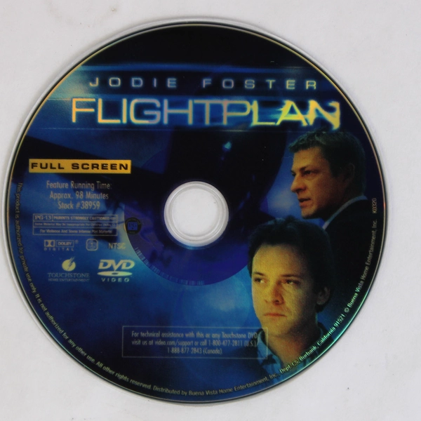 Flightplan DVD Movie Jodie Foster Full Screen Thriller Drama