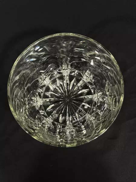 Vintage Princess House Heritage Crystal 6" Ice Bucket Floral Etched Design