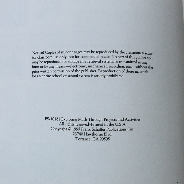 Lot of 3 Pre-Owned Math Teaching Books for Classroom Learning Resources