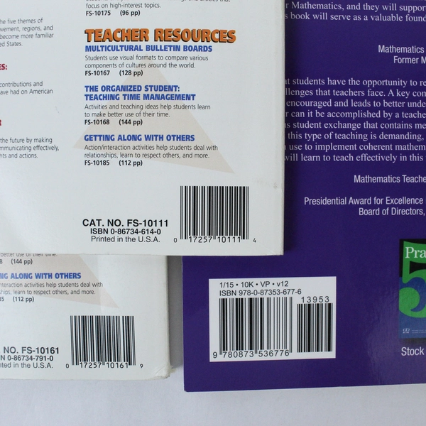 Lot of 3 Pre-Owned Math Teaching Books for Classroom Learning Resources