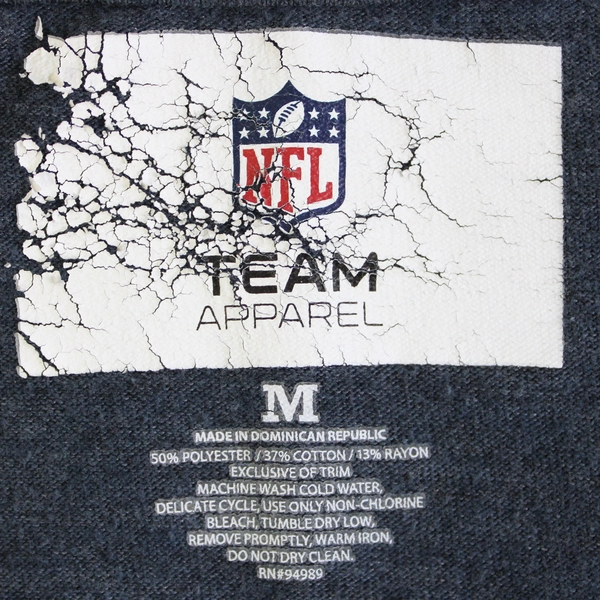 NFL Blue San Diego Chargers 3/4 Sleeve Shirt Women's Size Medium