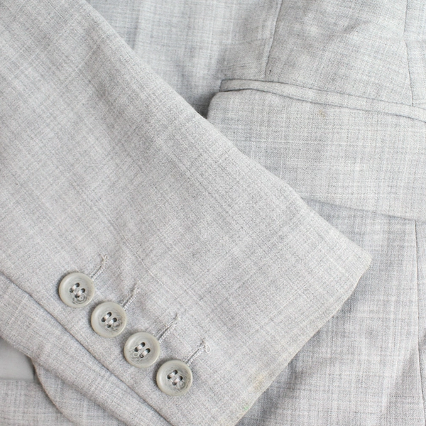 Express Design Studio Light Gray Single Button Blazer Women's Size 10