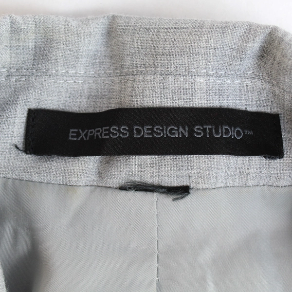 Express Design Studio Light Gray Single Button Blazer Women's Size 10