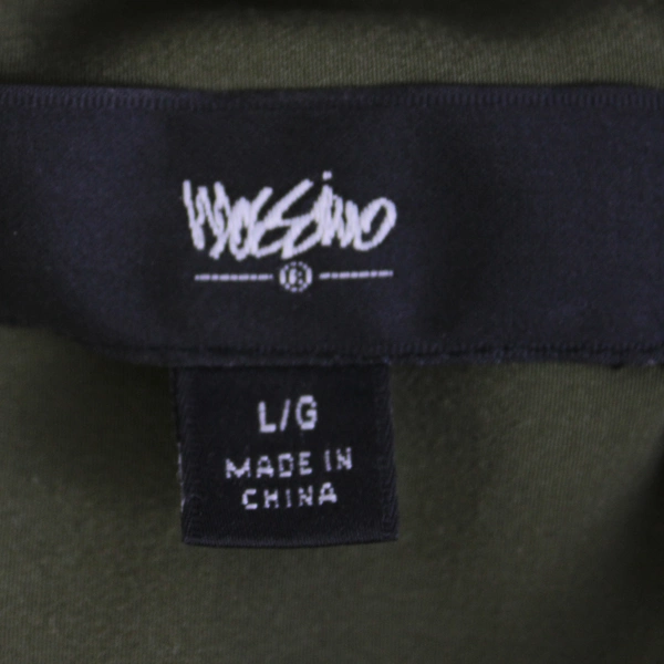 Mossimo Women's Size Large Green 3/4 Sleeve Length Knee High Dress Flawed