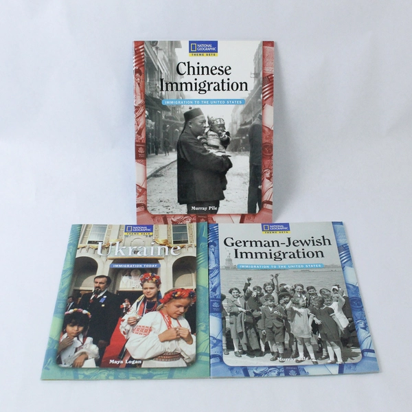 Lot of 3 National Geographic Immigration Books: Ukraine, Chinese, German-Jewish