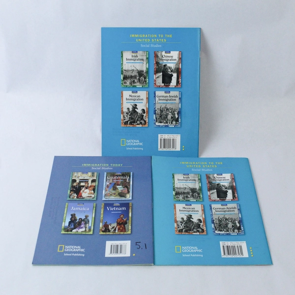 Lot of 3 National Geographic Immigration Books: Ukraine, Chinese, German-Jewish