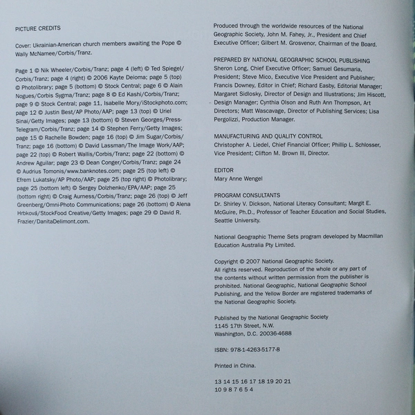 Lot of 3 National Geographic Immigration Books: Ukraine, Chinese, German-Jewish