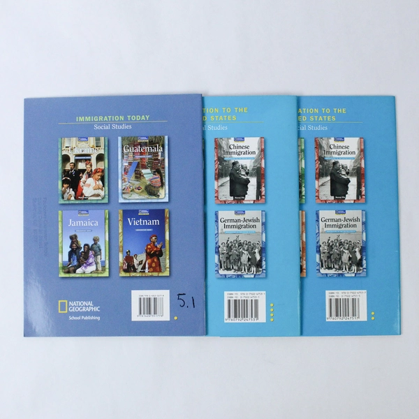 Lot of 3 National Geographic Immigration Books: Ukraine, Chinese, German-Jewish