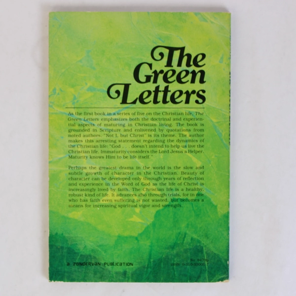 The Green Letters Principles of Spiritual Growth by Miles J. Stanford Book 1982