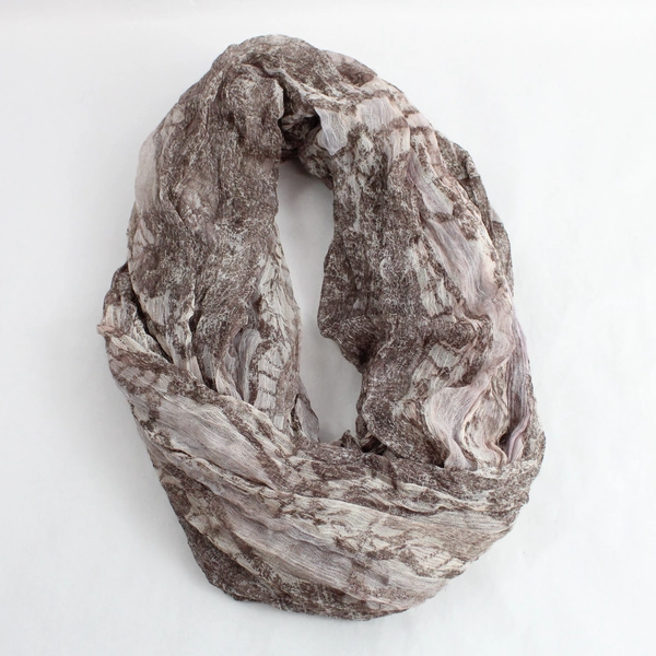 Cynthia Rowley Beige and Taupe Women's Infinity Scarf Cowl Style