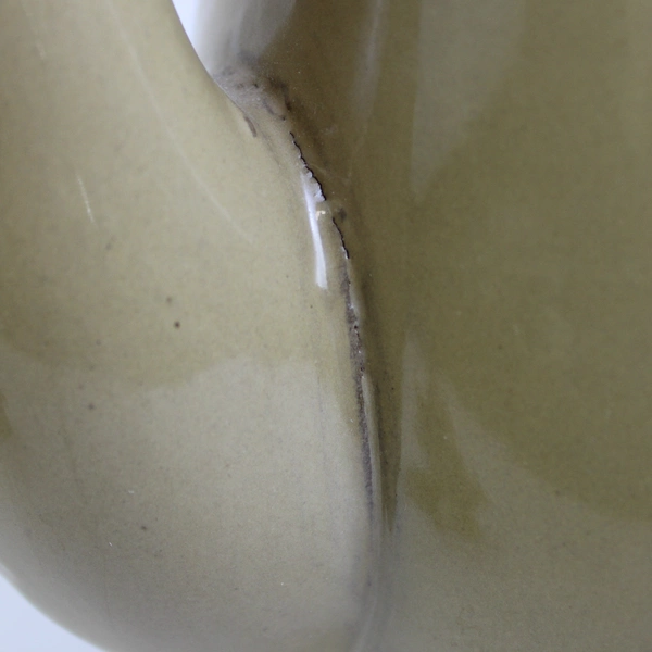 Unbranded Medium Ceramic Coffeepot with Lid Tri-Color Glaze