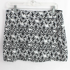Empire Sportswear Black White Abstract Design Skort Women's Size M