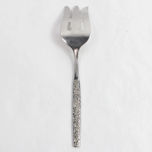 Oneida Malibu Toast Fork Stainless Steel With Floral Handle Pattern