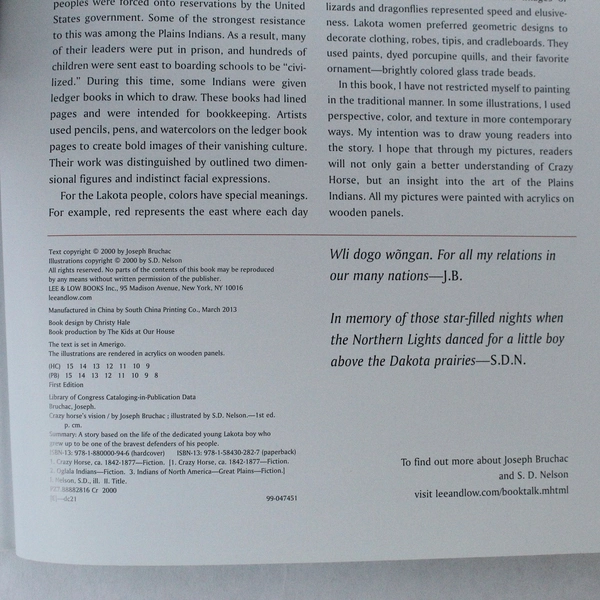 Crazy Horse's Vision by Joseph Bruchac 2010 Pre-Owned Book with Wear & Stamp