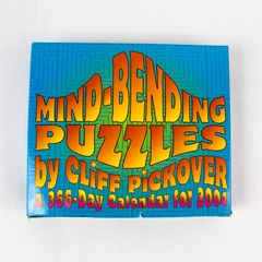 Mind Bending Puzzles By Cliff Pickover A 366 Day Calendar 2004 Original Package