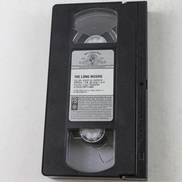 The Long Riders VHS 1998 Western Legends - Pre-Owned As-Is, Untested