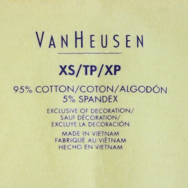 Van Heusen Women's XS Yellow Spaghetti Strap Camisole with Lace Trim