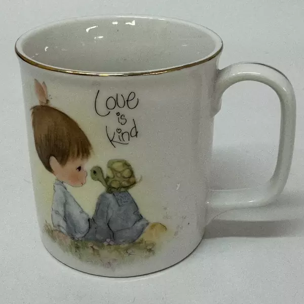1978 Enesco Precious Moments Love Is Kind Coffee Mug Collectible Vintage Cup