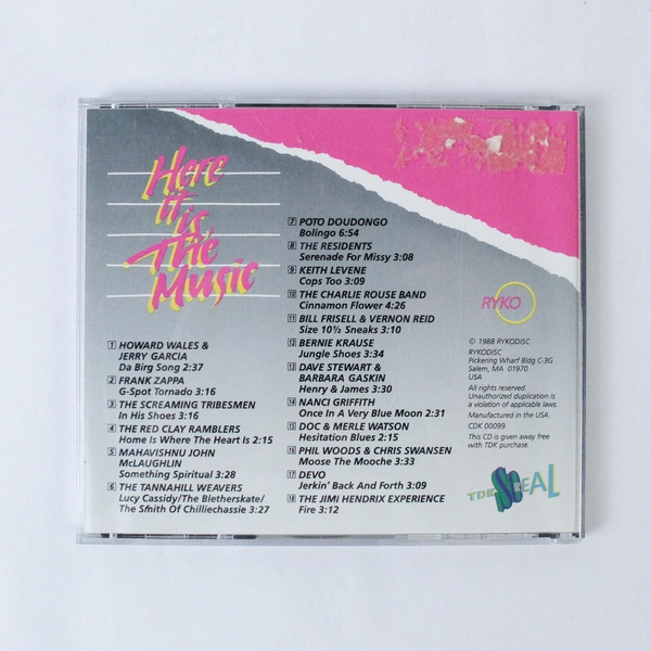 Various Artists Here It Is The Music CDK Vol. 1 1988 Rykodisc - Untested