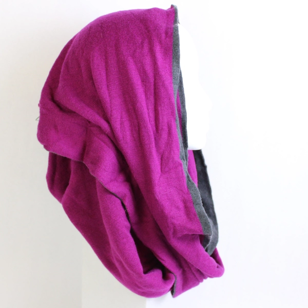 Echo Purple Fuchsia Infinity Scarf Wrap Fashion Accessory