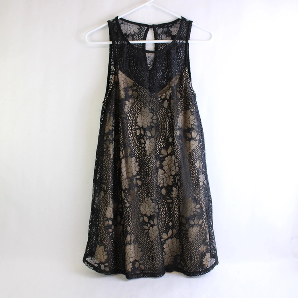 Socialite Lace Strappy Bodycon Dress Women's Size Medium