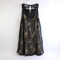 Socialite Lace Strappy Bodycon Dress Women's Size Medium