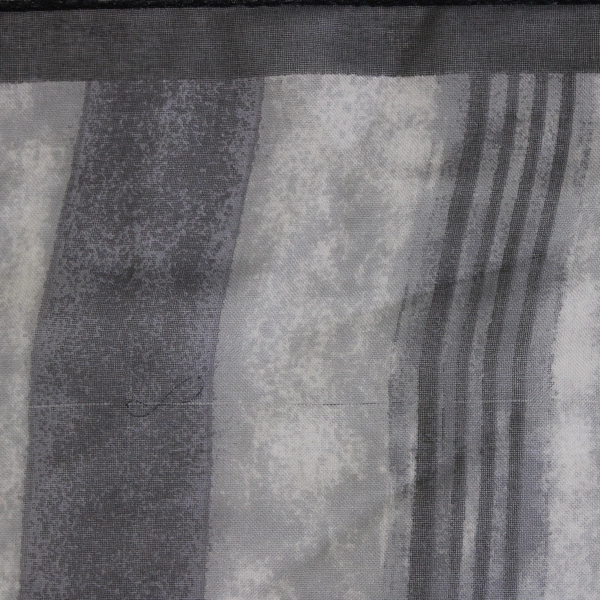 Black Grey Sheer Scarf 52" Lightweight Boho Women's Accessory