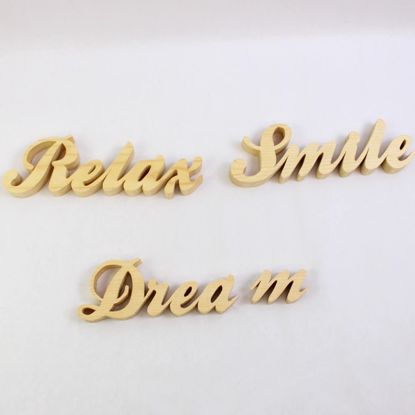 Lot of 10 Wood Cut Out Words Loving Friendly Phrases Craft Supplies Desk Décor