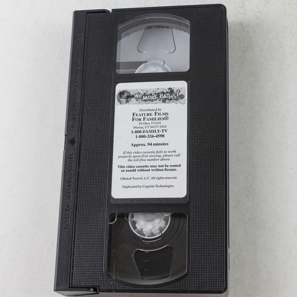 No More Baths VHS 1997 Feature Films for Families