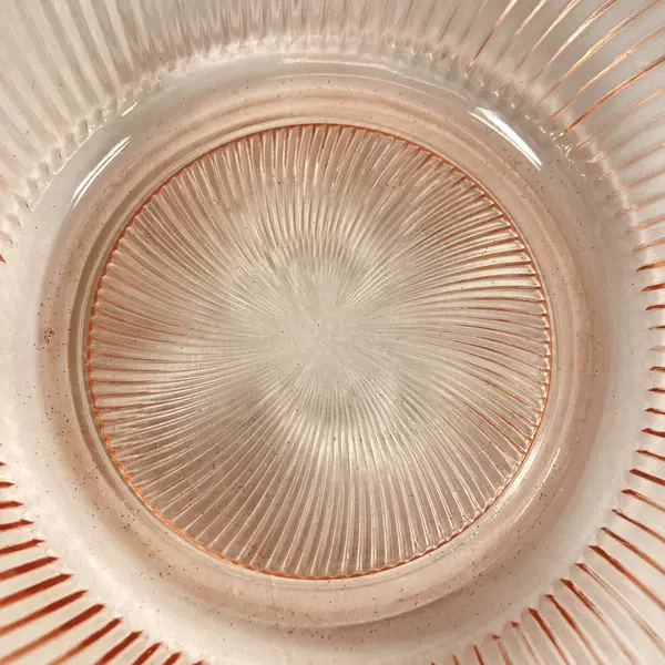 Vintage Federal Glass Diana Pink 9 Inch Salad Fruit Bowl