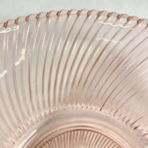 Vintage Federal Glass Diana Pink 9 Inch Salad Fruit Bowl
